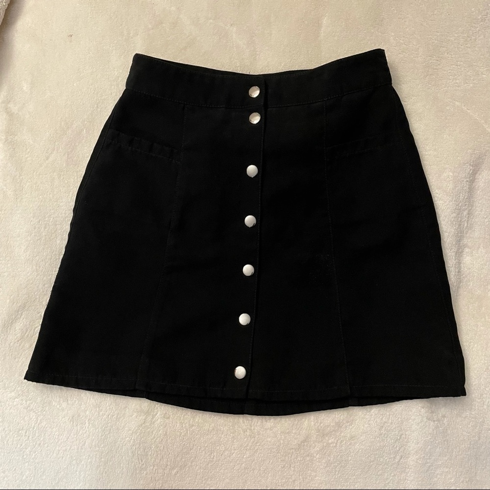 H&M Divided Snap Suede Skirt